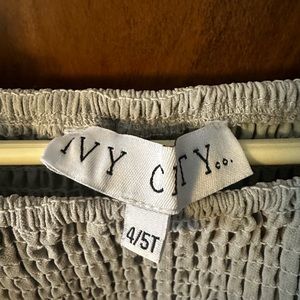 Ivy City Sage Green summer Dress - size 4/5T